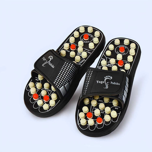 Acupressure and Magnetic Therapy Paduka Slippers for Full Body Blood Circulation For Men and Women - Vistora